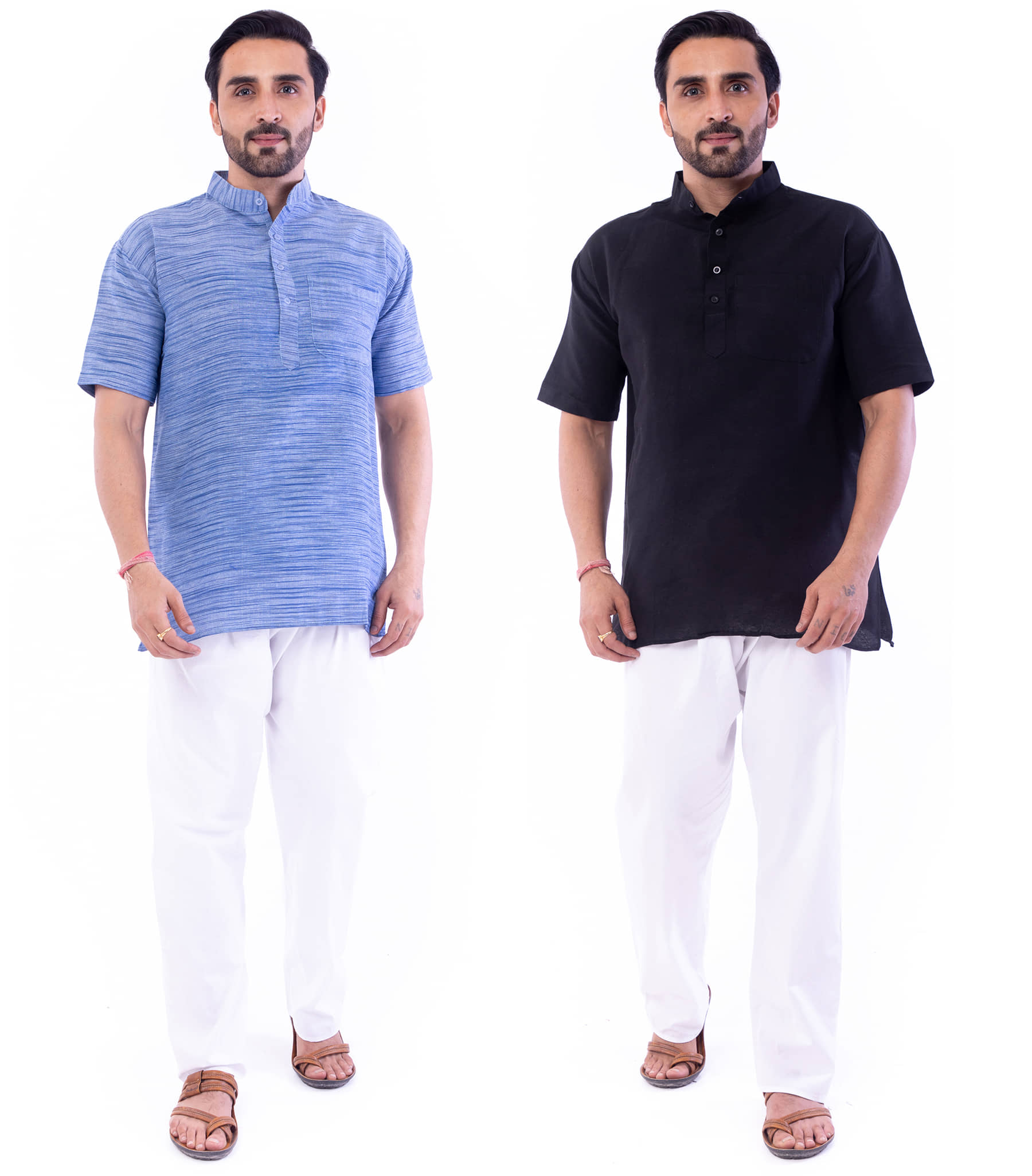 DESHBANDHU DBK - Muticolor Cotton Men's Regular Kurta ( Pack of 2 ) - Kurtas & Kurta Sets | Buy online on ZillyBuy