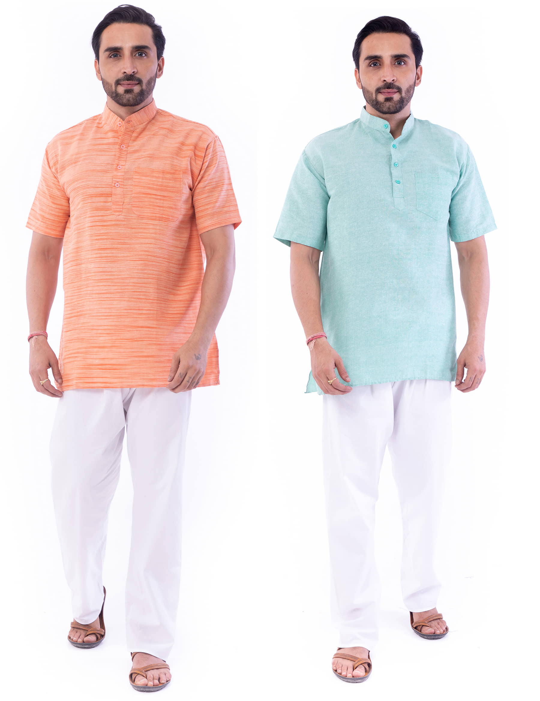 DESHBANDHU DBK - Muticolor Cotton Men's Regular Kurta ( Pack of 2 ) - Kurtas & Kurta Sets | Buy online on ZillyBuy