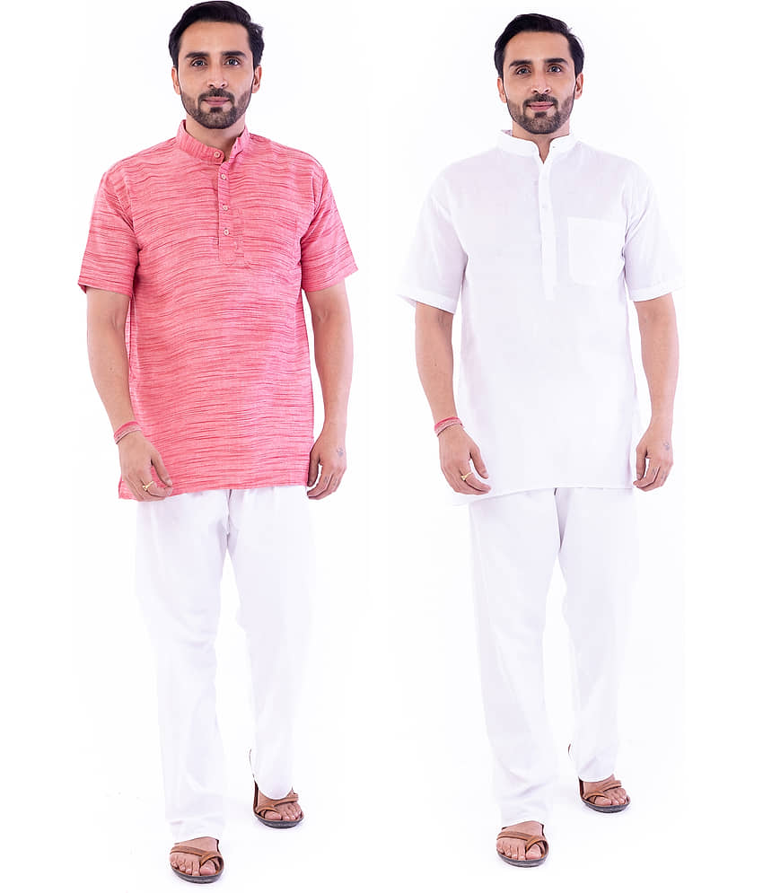 DESHBANDHU DBK Cotton Plain Regular Kurta For Men ( Muticolor ) - Kurtas & Kurta Sets | Buy online on ZillyBuy