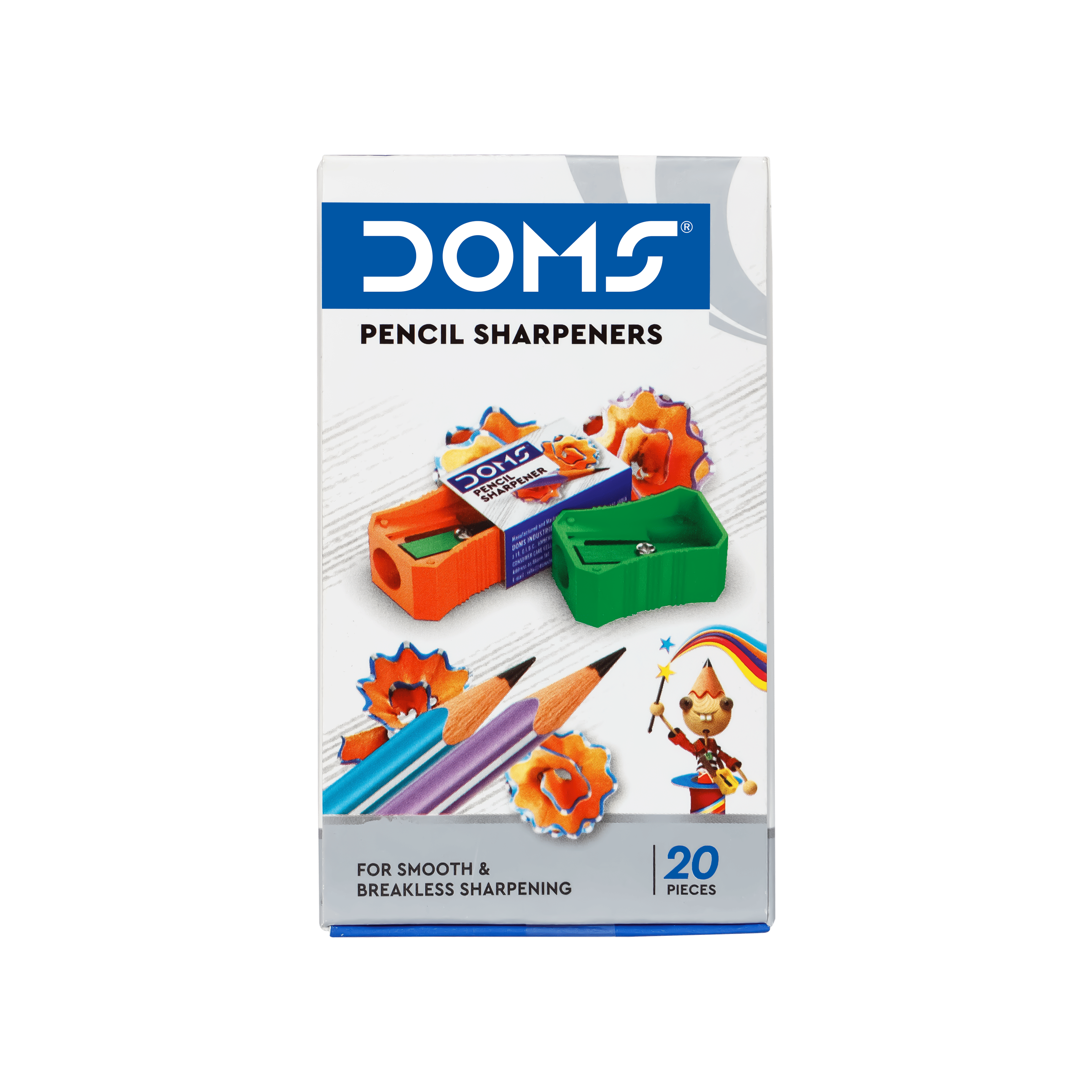 Doms Pencil Sharpeners 20 Pcs Box Pack ( Pack Of 5 ) - Stationery | Buy online on ZillyBuy