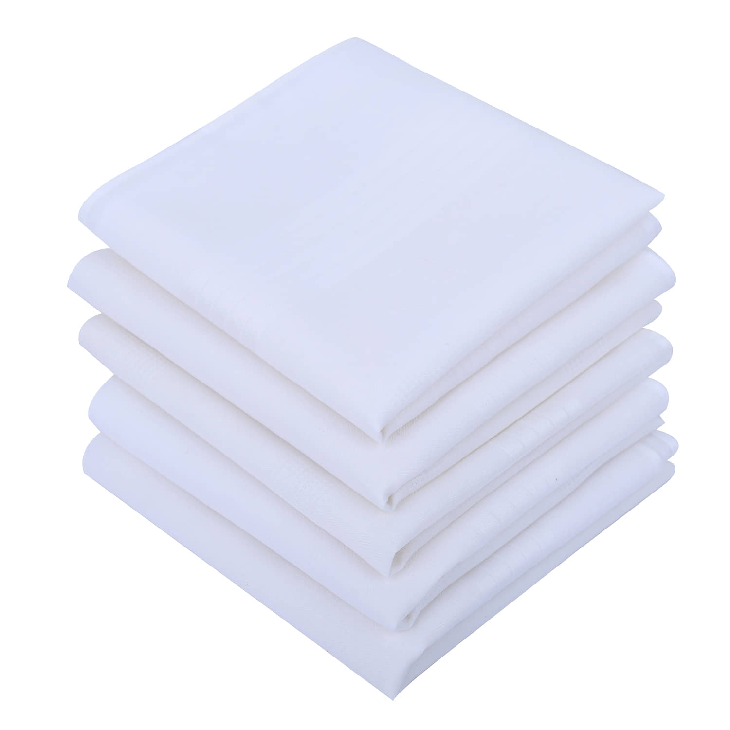 Dollar - White Cotton Men's Handkerchief ( Pack of 5 ) - Jewellery Sets | Buy online on ZillyBuy