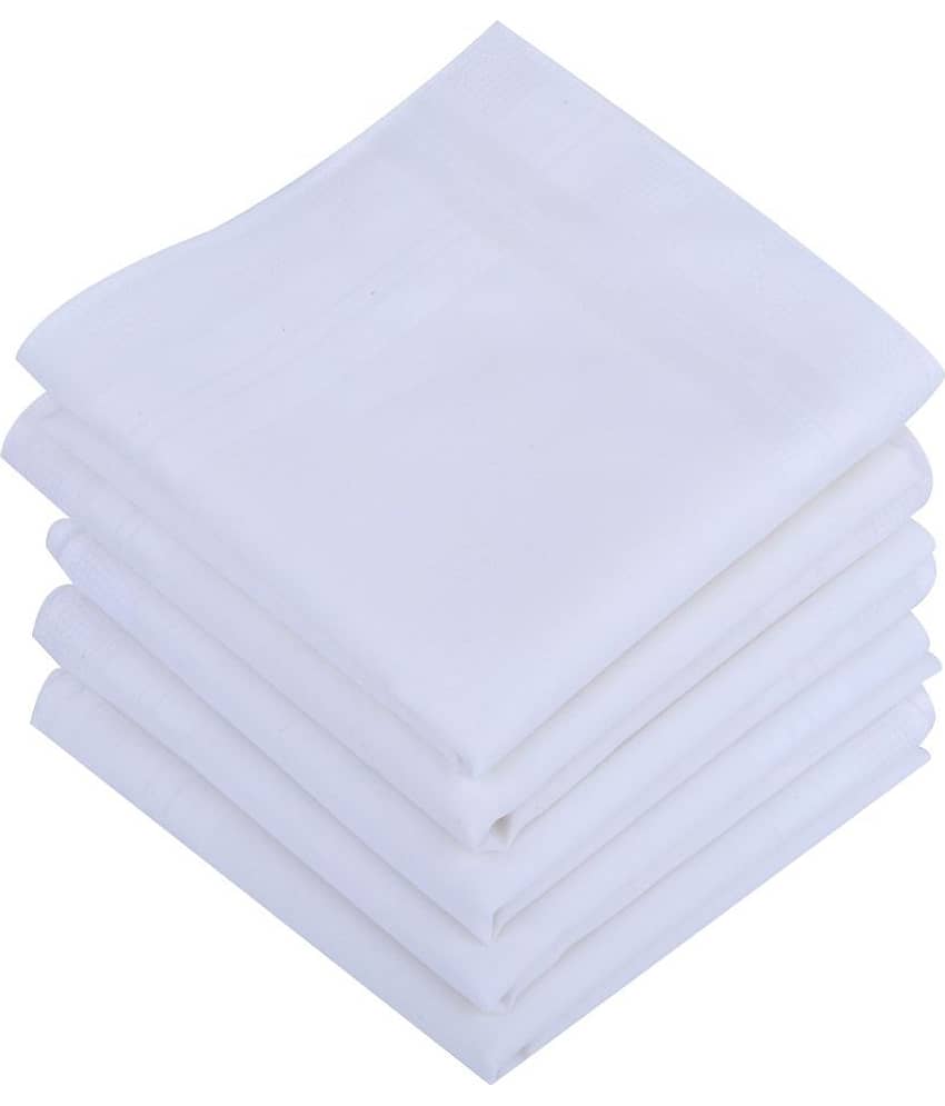 Dollar - White Cotton Men's Handkerchief ( Pack of 5 ) - Jewellery Sets | Buy online on ZillyBuy