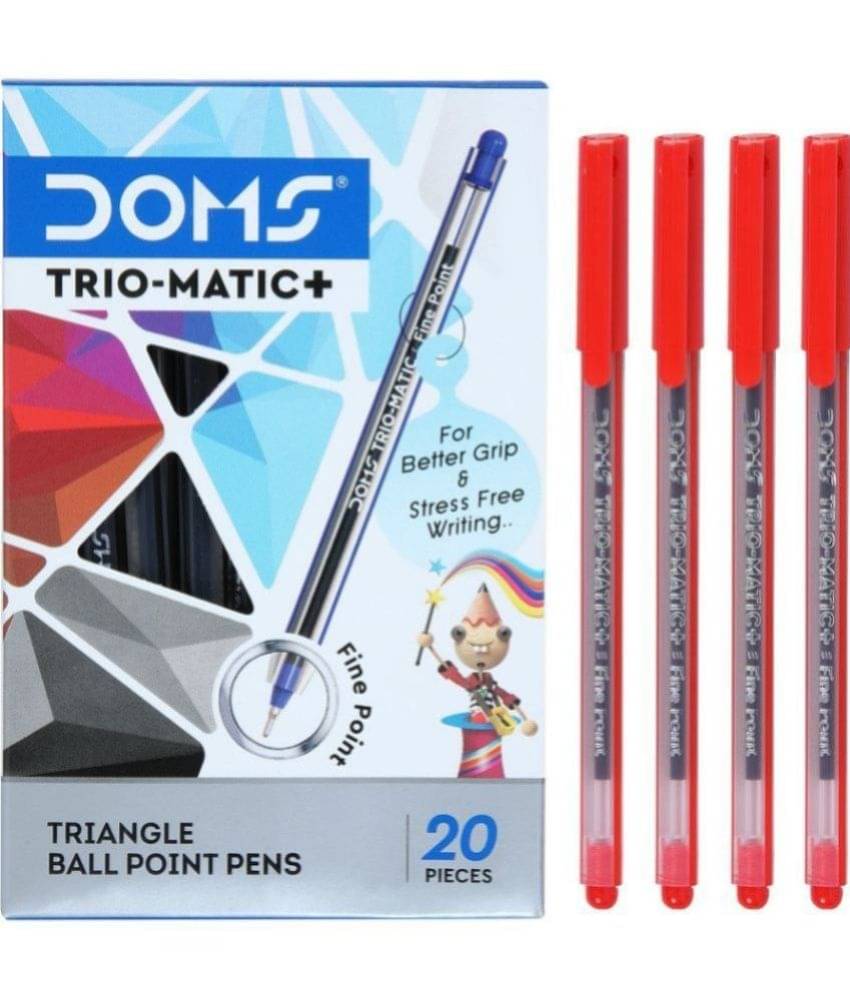Doms - Red Ball Pen ( Pack of 10 ) Doms - Red Ball Pen ( Pack of 10 )