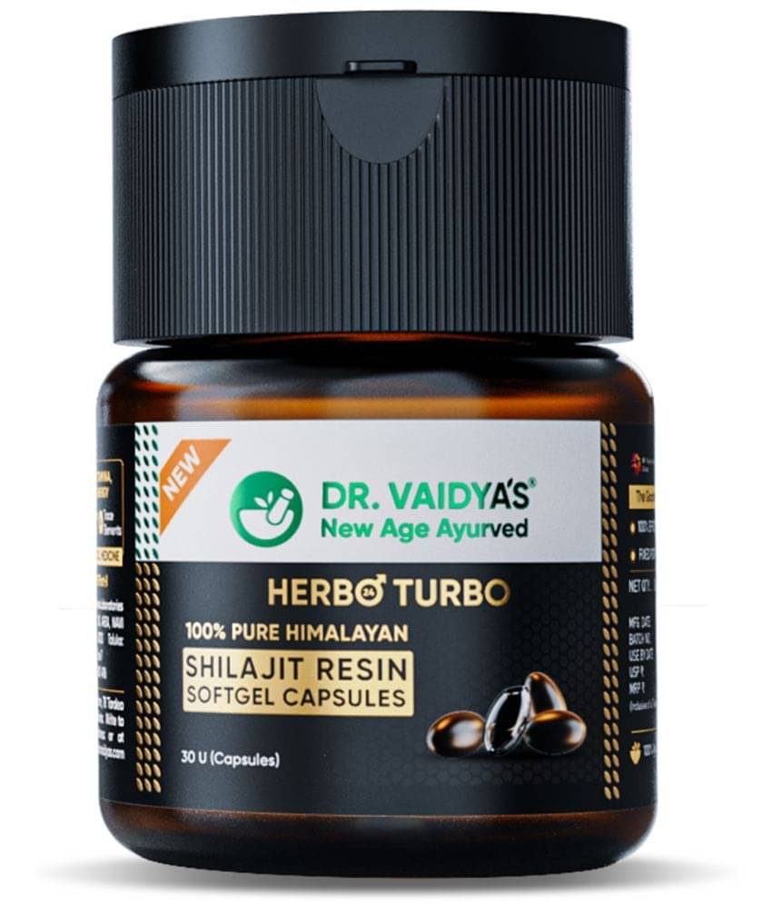 Dr. Vaidya's Pure Himalayan Shilajit/Shilajeet Resin Softgels| 30 Softgel Capsules (Pack of 1) Dr. Vaidya's Pure Himalayan Shilajit/Shilajeet Resin Softgels| 30 Softgel Capsules (Pack of 1)