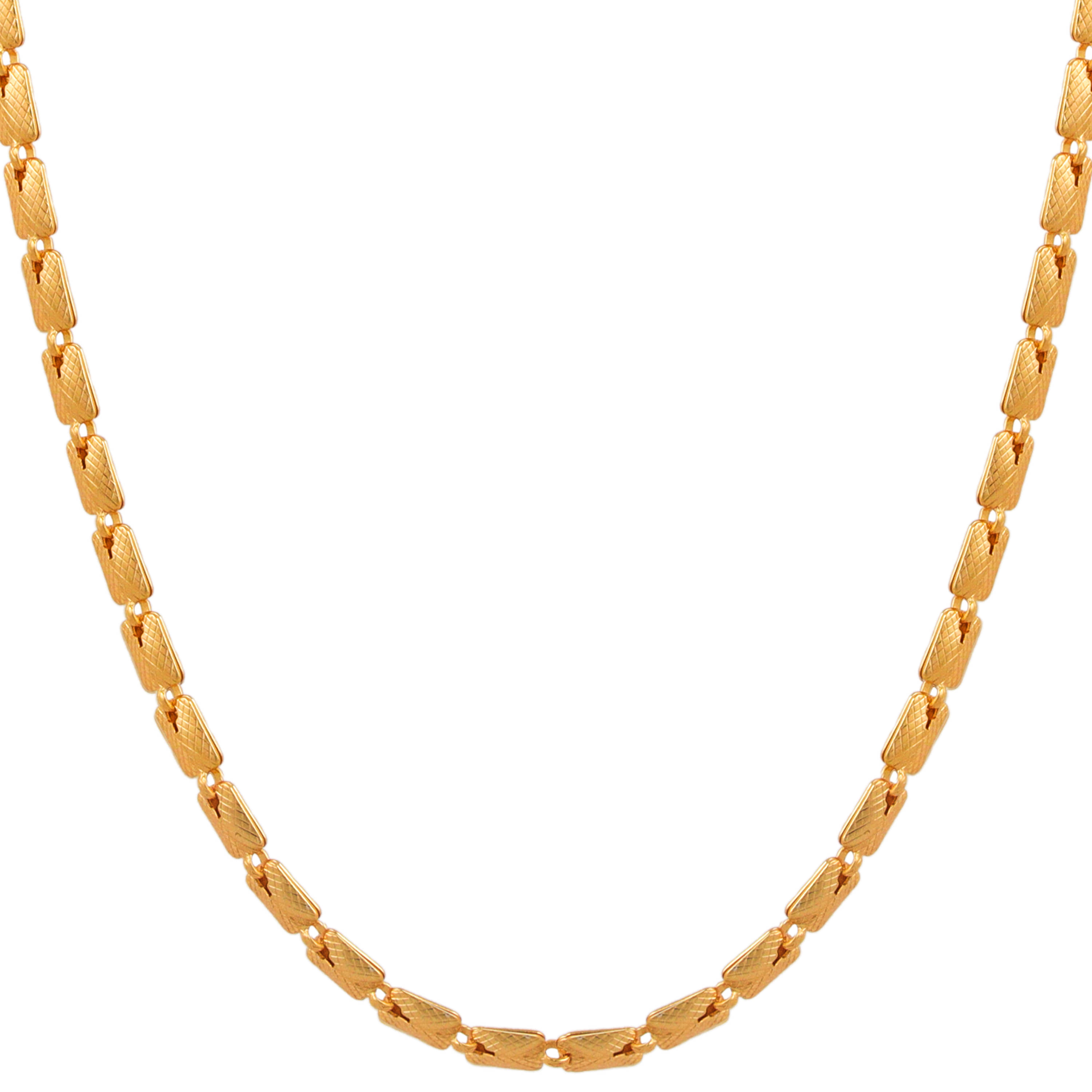 FASHION FRILL - Gold Plated Brass Chain ( Pack of 1 )