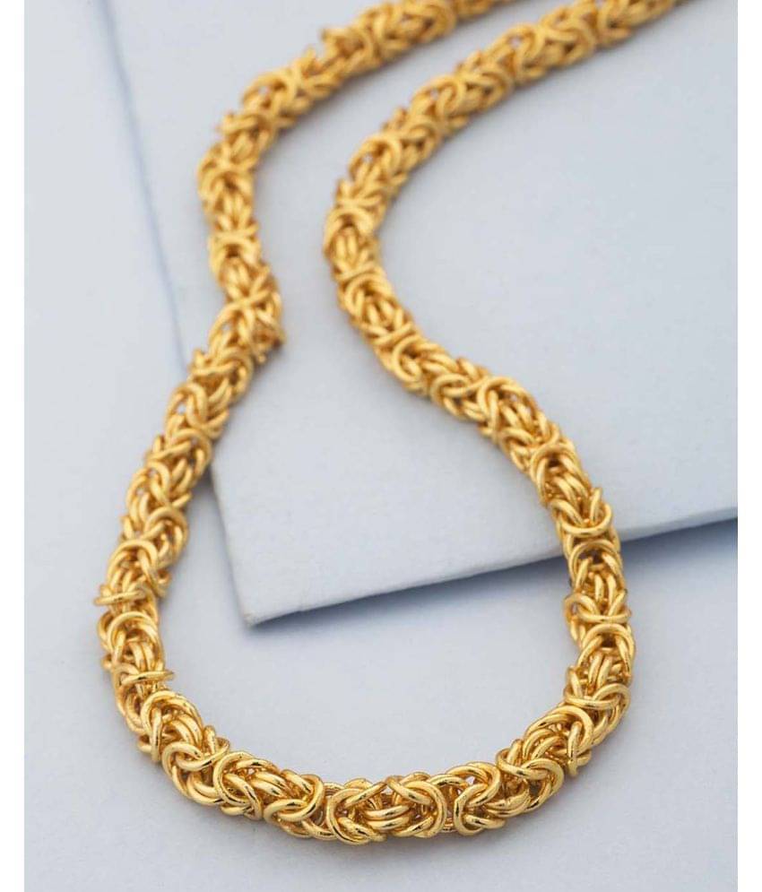     			FASHION FRILL Gold Plated Brass Chain ( Pack of 1 )