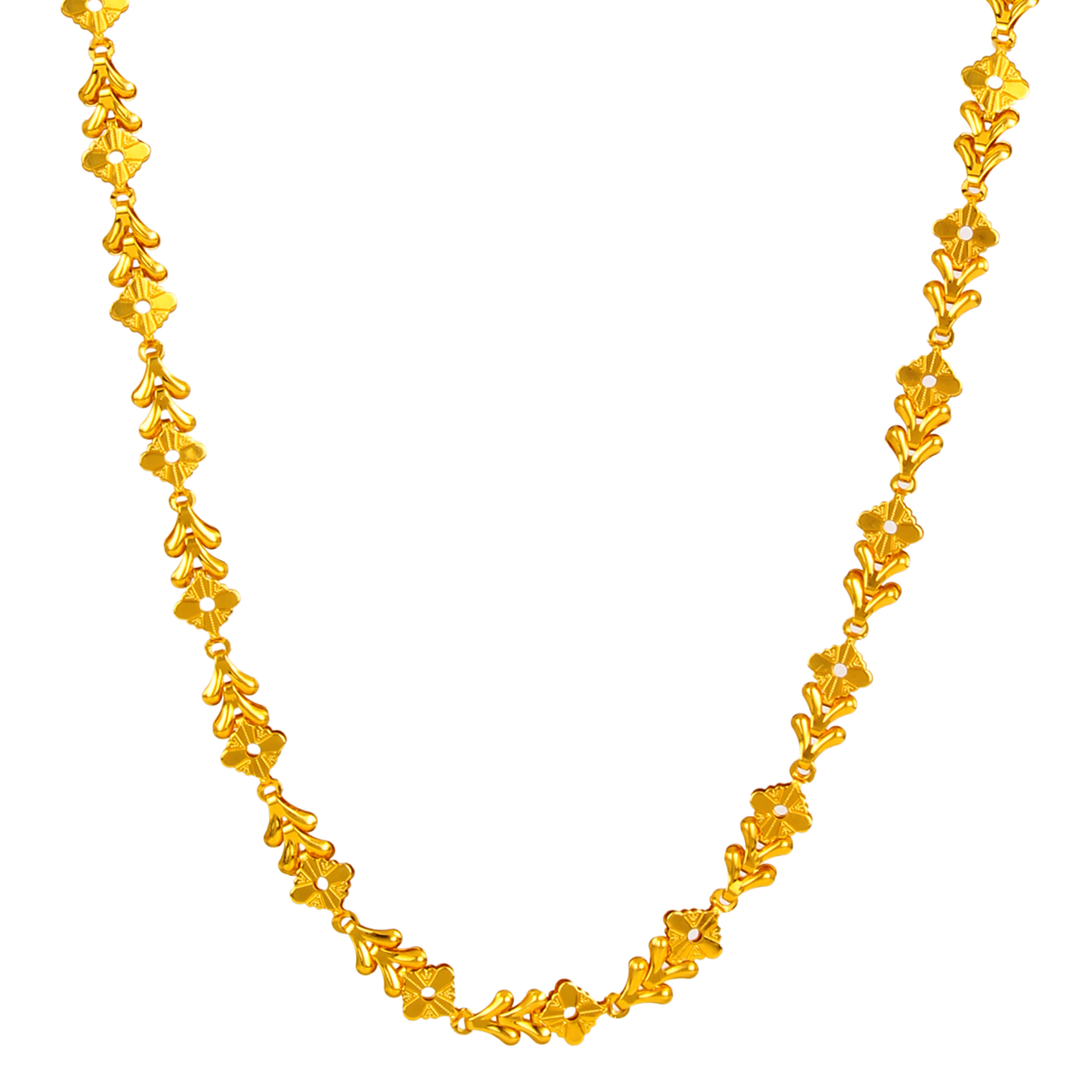 FASHION FRILL Gold Plated Chain ( Set of 1 )