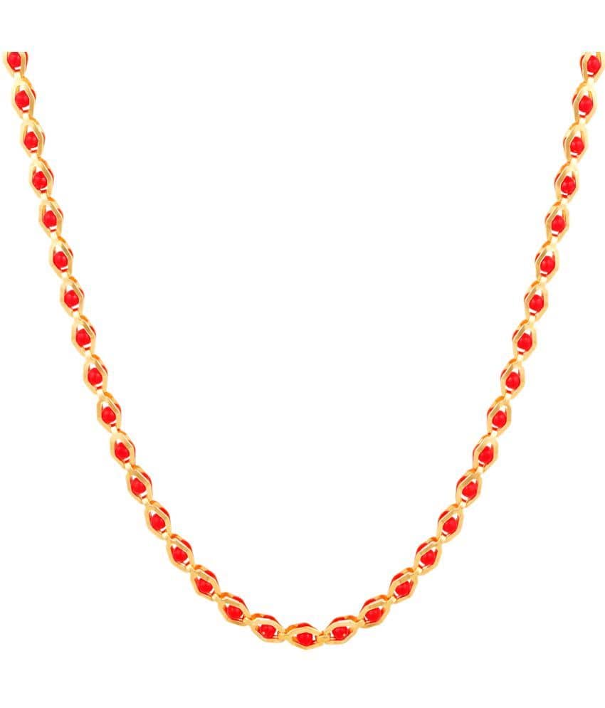 FASHION FRILL Gold Plated Chain ( Set of 1 )
