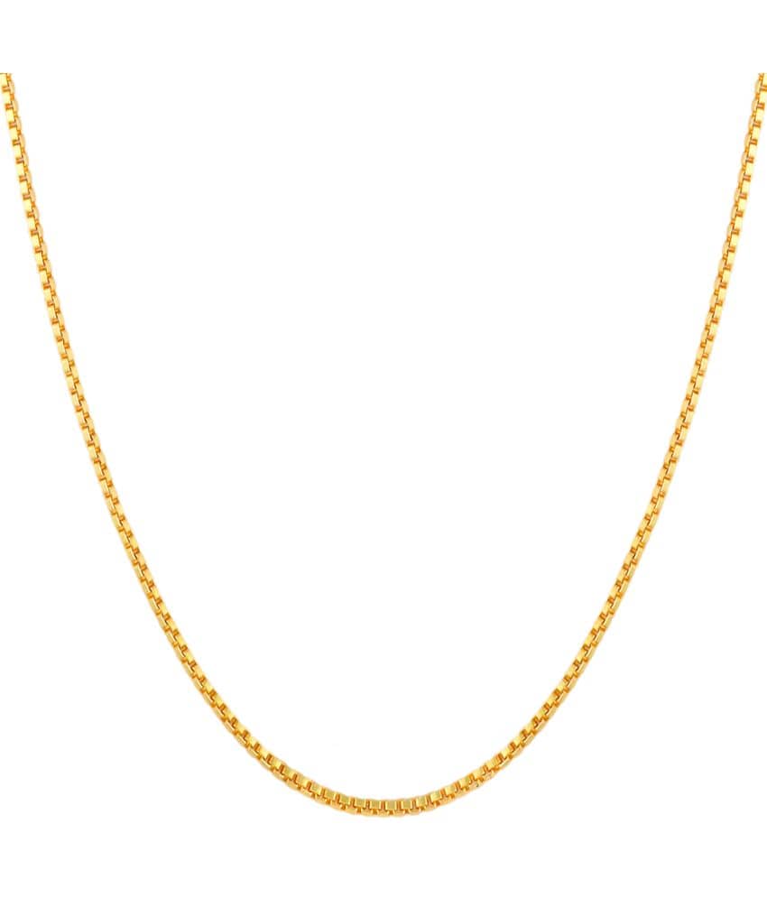 FASHION FRILL Gold Plated Chain ( Set of 1 )