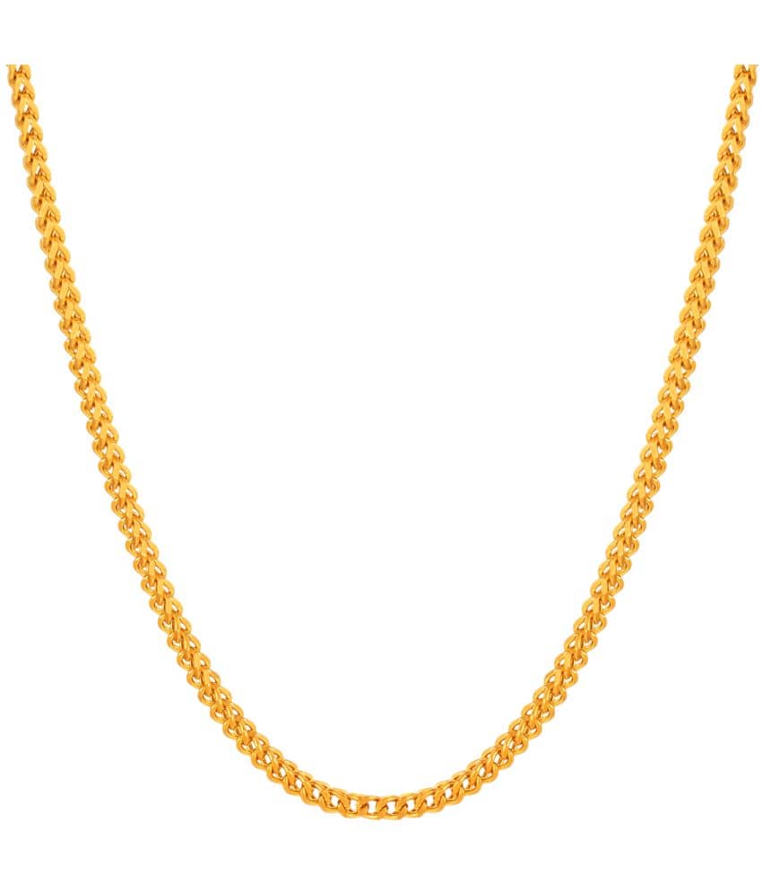 FASHION FRILL - Gold Plated Stainless Steel Chain ( Pack of 1 )
