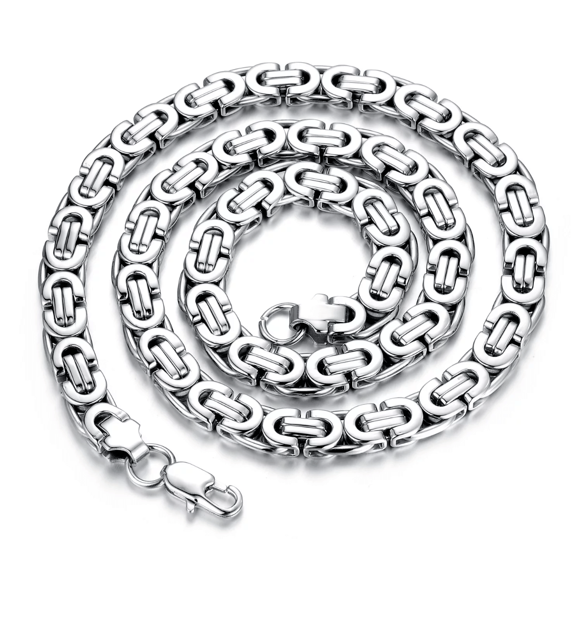 FASHION FRILL - Silver Plated Stainless Steel Chain ( Pack of 1 )