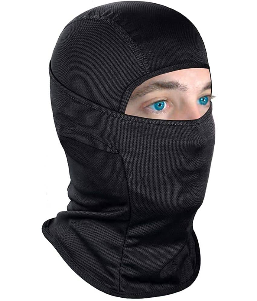 PROGIENCE - Black Anti-Pollution Face Cover Balaclava Mask ( Pack of 1 )