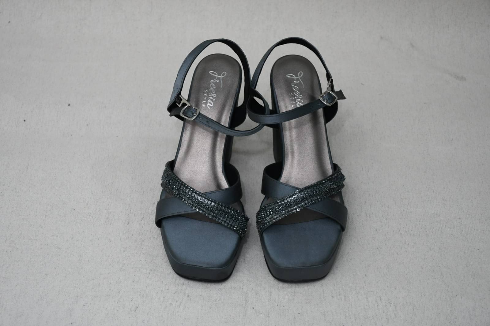     			FREESIA STYLE - Black Women's Sandal Heels