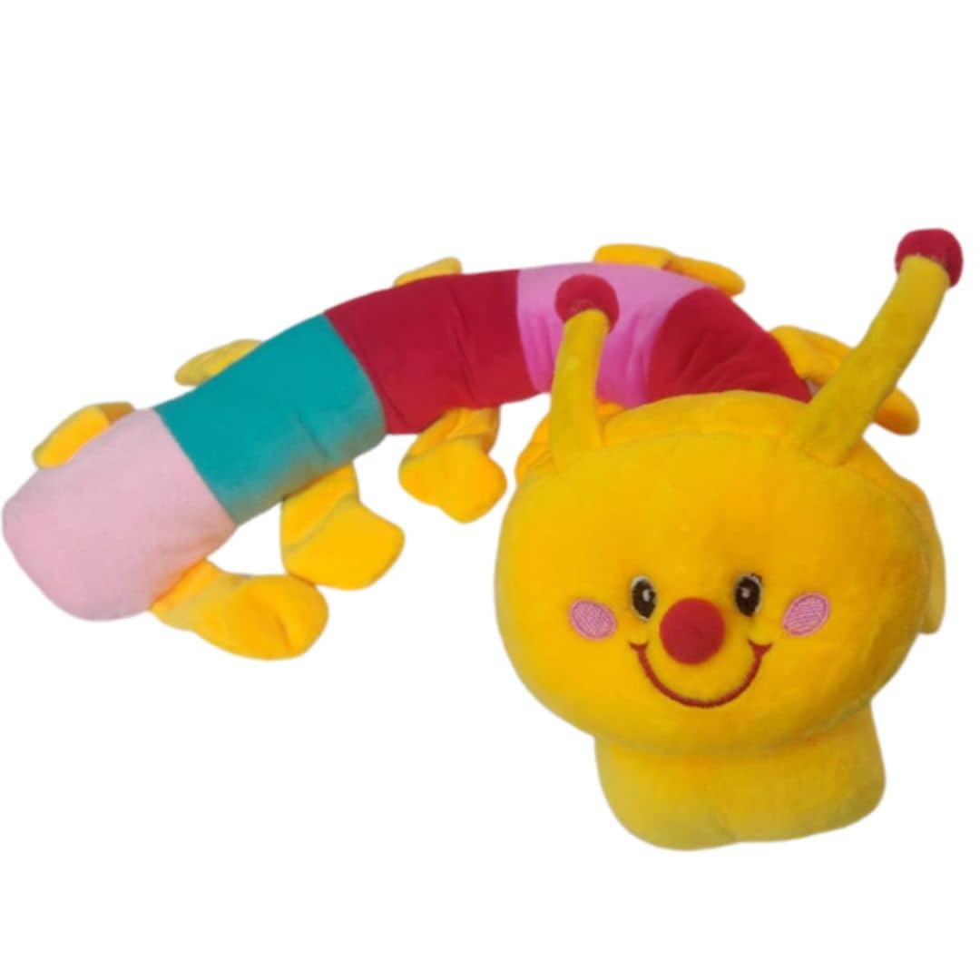 INGENS Very Cute and Beautiful Soft Caterpillar Teddy Bear Soft Toy for Kids / Girls / Gifting / Valentine / Anniversary / Birthday / Kids (yellow) - 55 cm
