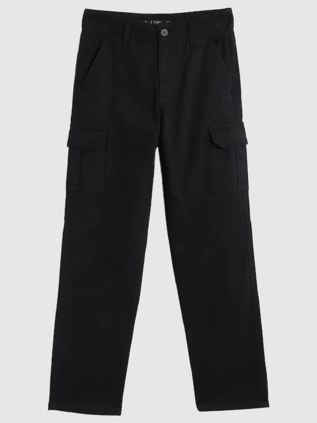     			IVOC Pack of 1 Boys Cotton Cargos ( Black )
