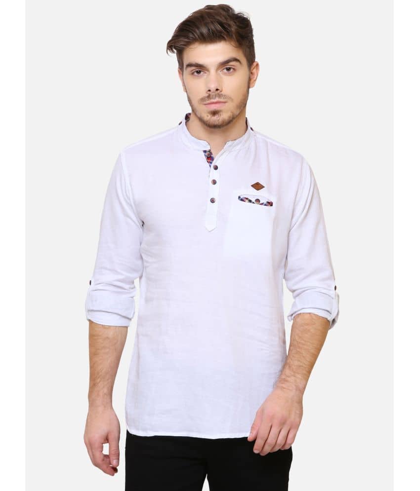 Kuons Avenue - Maroon Cotton Men's Shirt Style Kurta ( Pack of 1 ) - Kurtas & Kurta Sets | Buy online on ZillyBuy