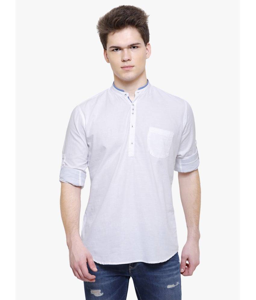 Kuons Avenue - White Linen Men's Regular Kurta ( Pack of 1 ) Kuons Avenue - White Linen Men's Regular Kurta ( Pack of 1 )