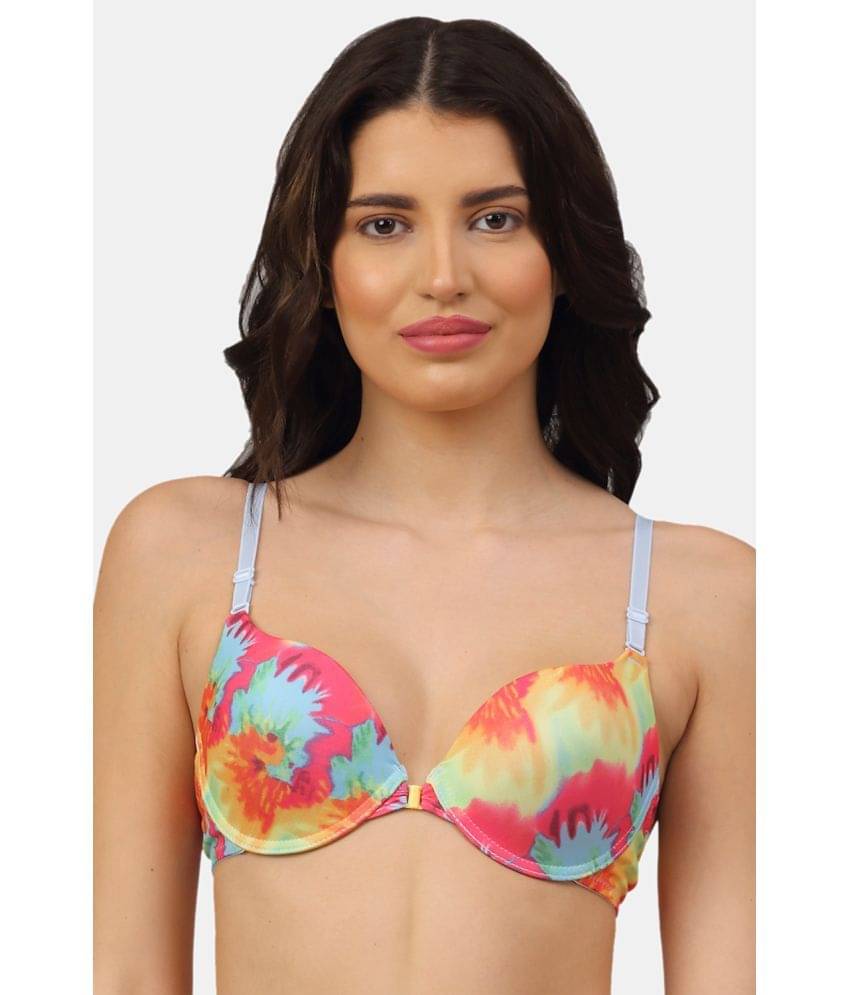     			PrettyCat Polyester Lightly Padded Women's Push Up Bra ( Mint Green )