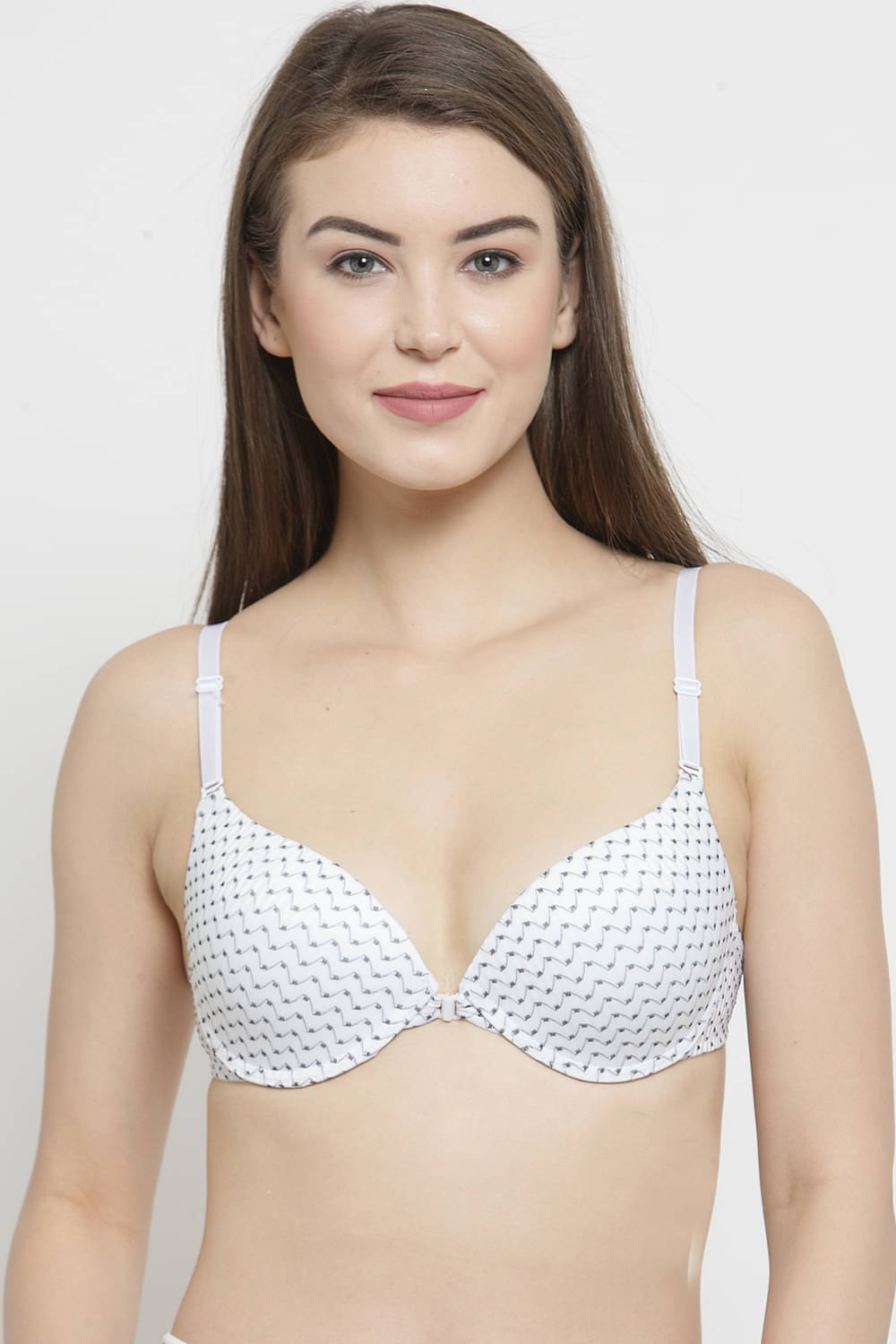 PrettyCat Polyester Lightly Padded Women's Push Up Bra ( White ) PrettyCat Polyester Lightly Padded Women's Push Up Bra ( White )