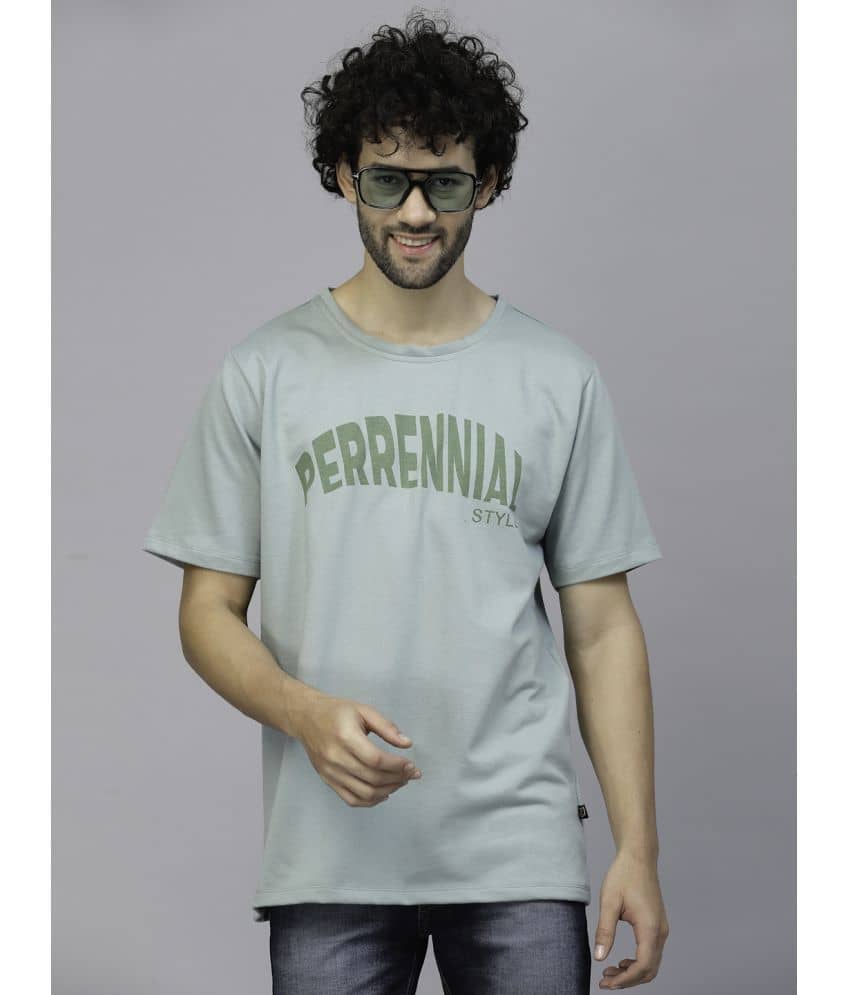 Rigo Pack of 1 100% Cotton Oversized Fit Men's T-Shirt ( Green )