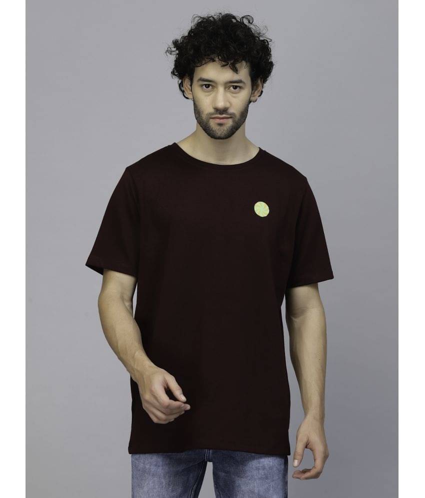 Rigo Pack of 1 100% Cotton Oversized Fit Men's T-Shirt ( Wine ) Rigo Pack of 1 100% Cotton Oversized Fit Men's T-Shirt ( Wine )