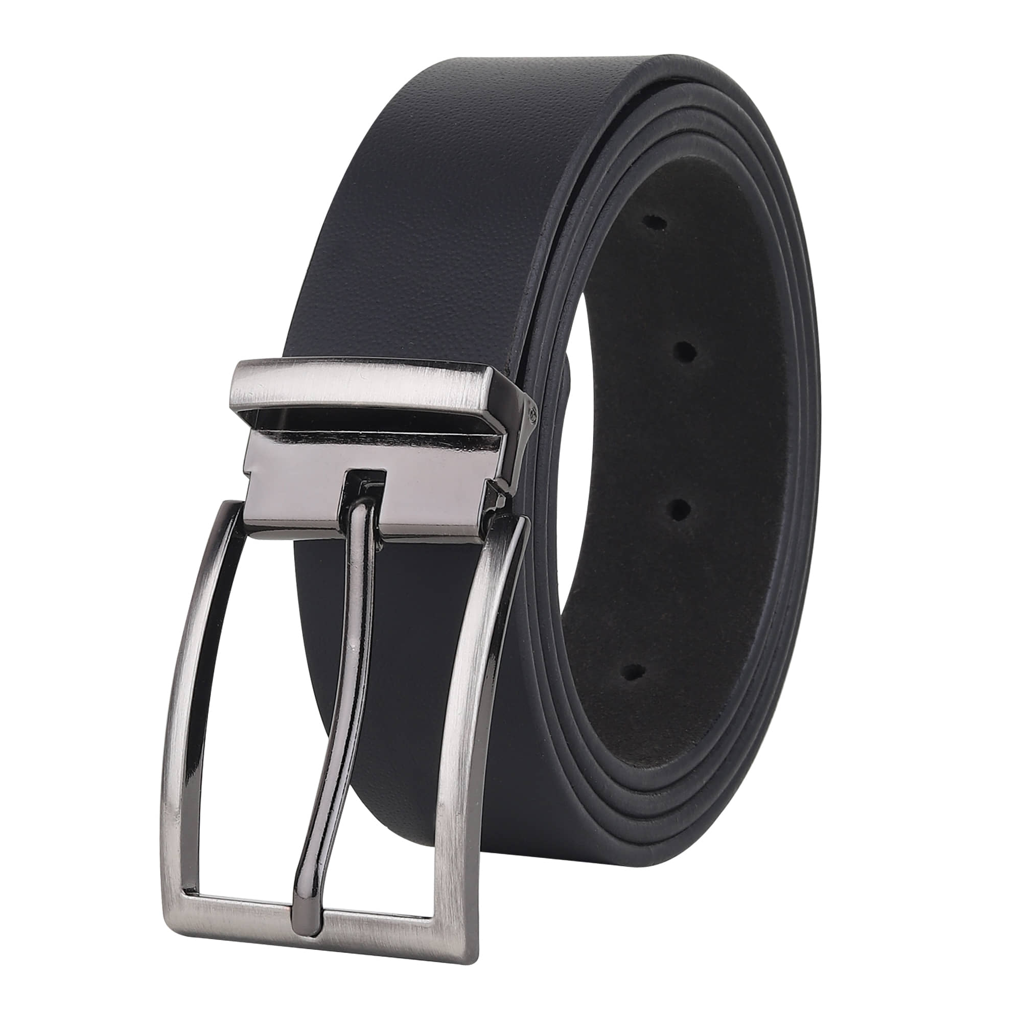 SUNSHOPPING - Black 100% Leather Men's Formal Belt ( Pack of 1 )