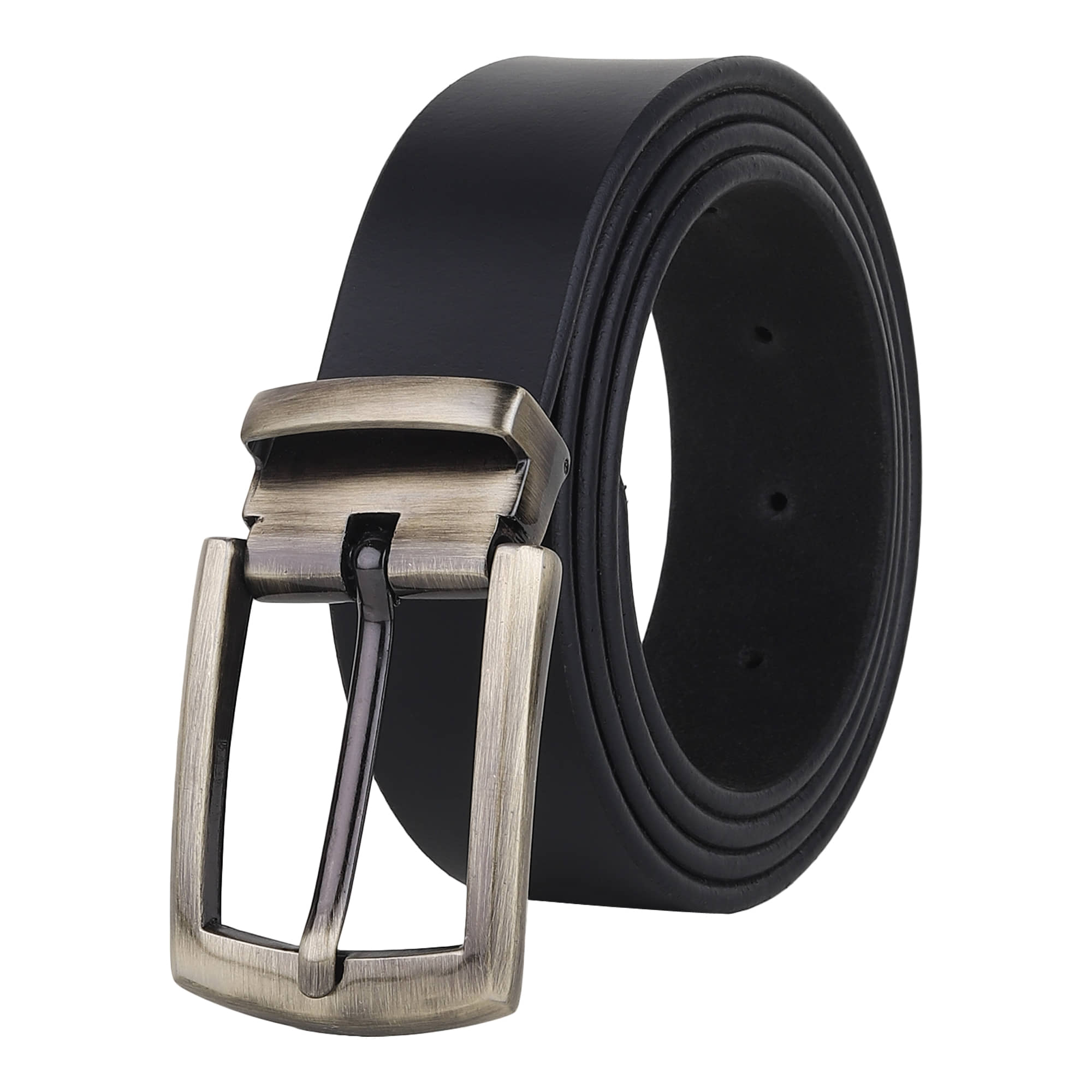 SUNSHOPPING - Black 100% Leather Men's Formal Belt ( Pack of 1 )
