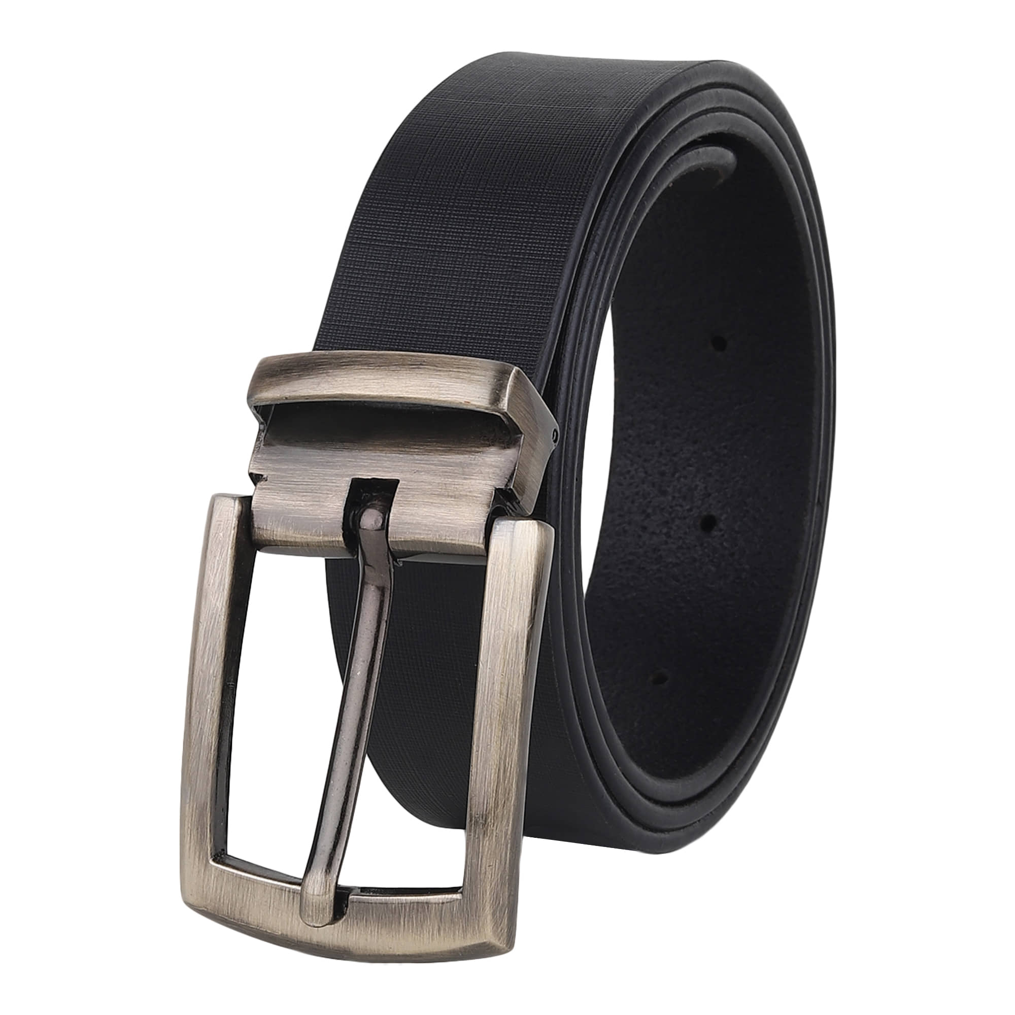 SUNSHOPPING - Black 100% Leather Men's Formal Belt ( Pack of 1 )