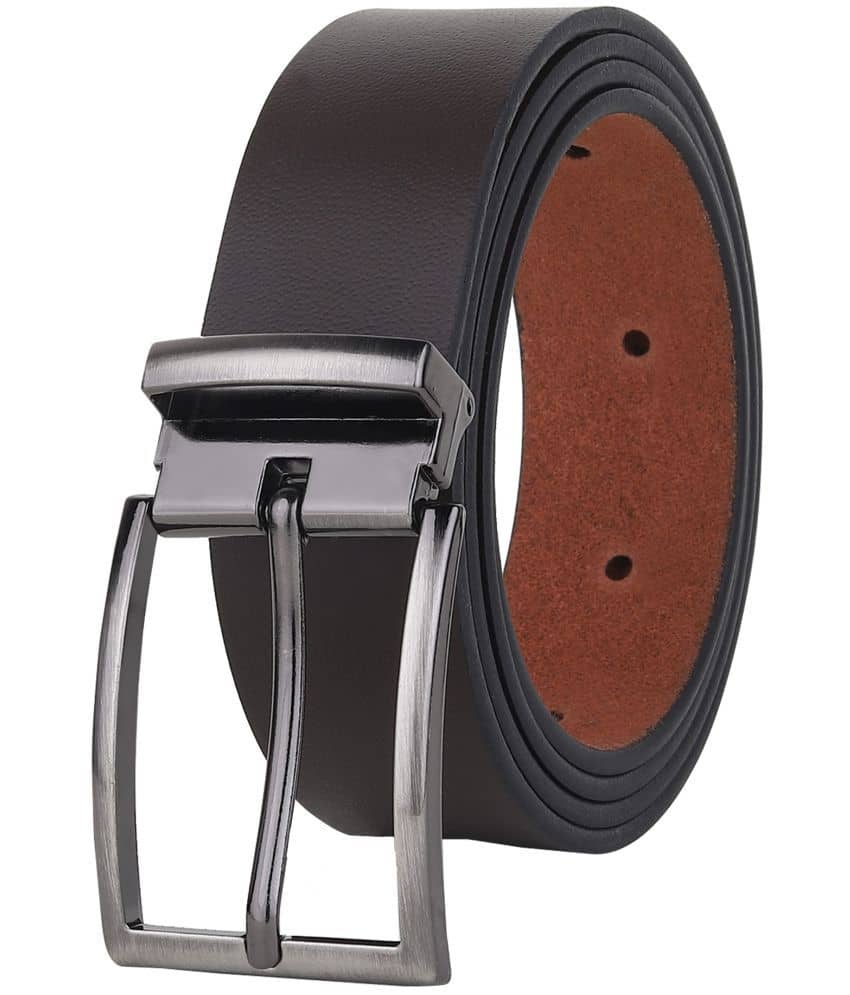 SUNSHOPPING - Brown 100% Leather Men's Formal Belt ( Pack of 1 )
