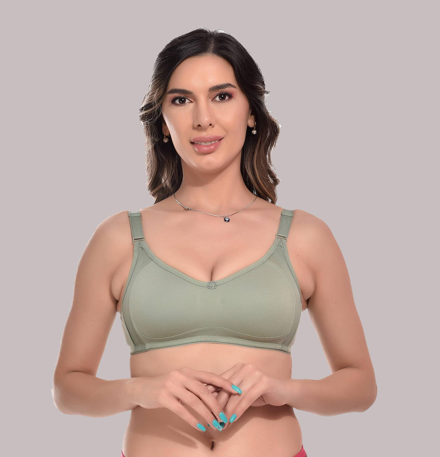 Viral Girl Cotton Lightly Padded Women's Everyday Bra ( Green ) Viral Girl Cotton Lightly Padded Women's Everyday Bra ( Green )
