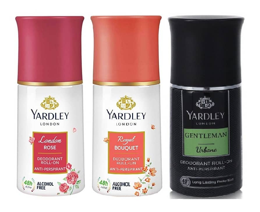 Yardley London - LONDON ROSE,ROYAL BOUQUET & URBAN Deodorant Spray for Men,Women 150 ml ( Pack of 3 )