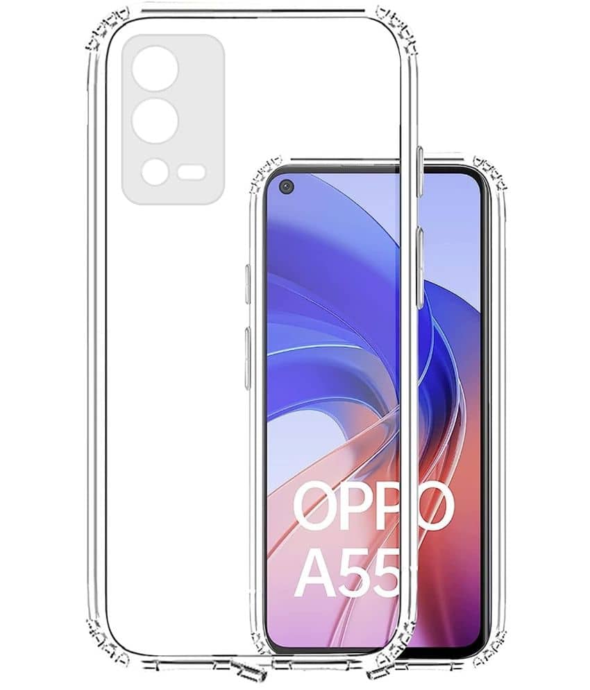 ZAMN - Silicon Soft cases Compatible For Silicon Oppo A55 4G ( Pack of 1 )