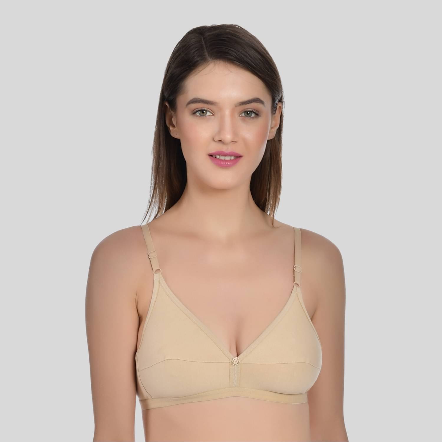     			AIMLY Cotton Non Padded Women's Everyday Bra ( Beige )
