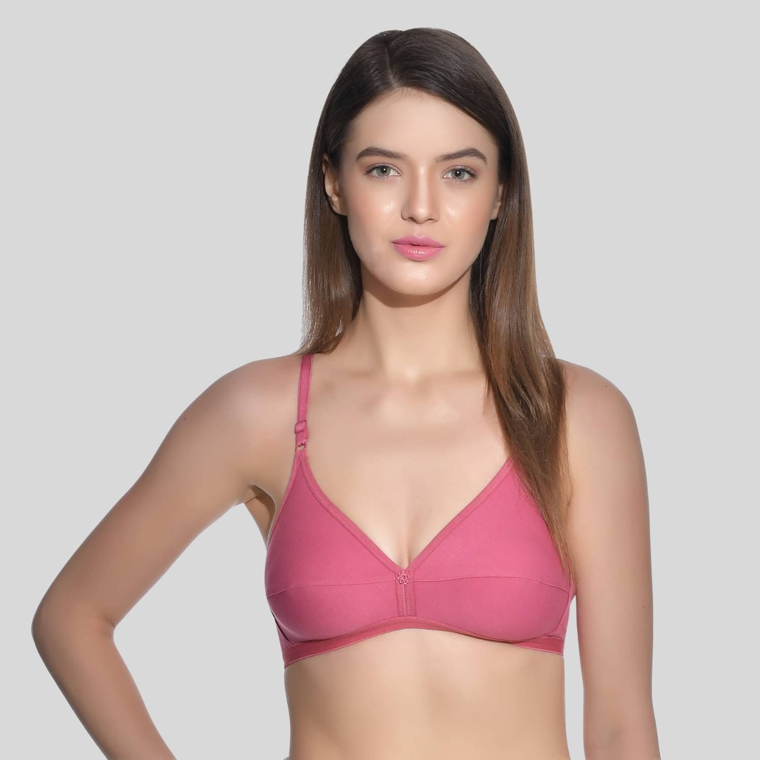 AIMLY Cotton Non Padded Women's T-Shirt Bra ( Magenta ) AIMLY Cotton Non Padded Women's T-Shirt Bra ( Magenta )