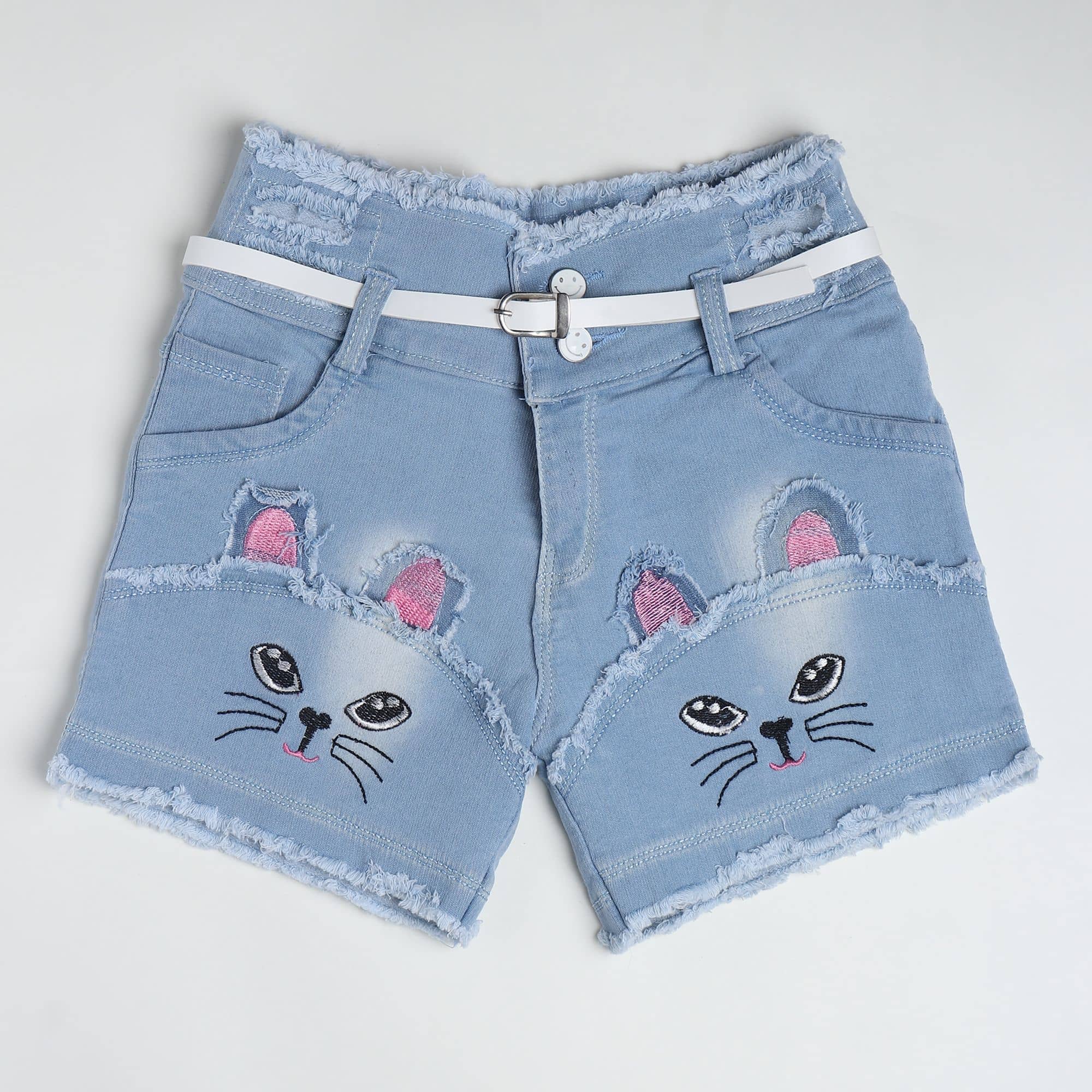 Arshia Fashions Pack of 1 Girls Denim Hot Pants ( Blue ) - Shorts | Buy online on ZillyBuy