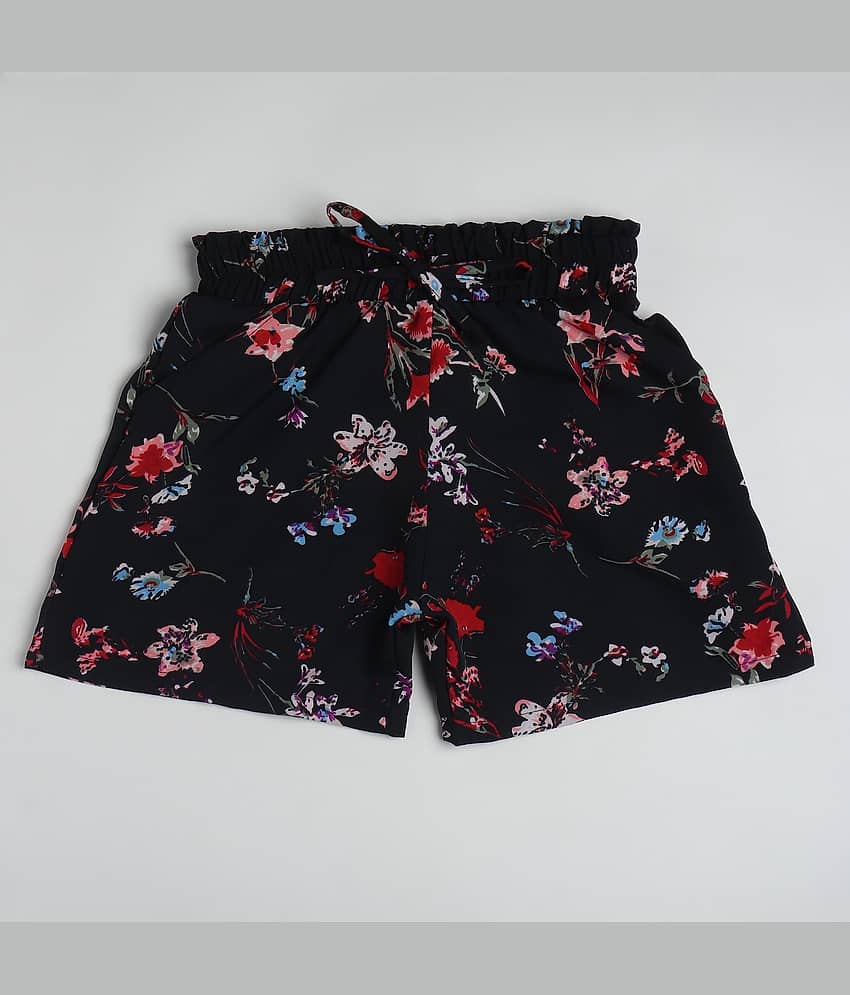 Arshia Fashions Pack of 1 Girls Crepe Bermudas ( Dark Blue ) - Shorts | Buy online on ZillyBuy