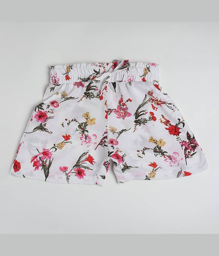 Arshia Fashions Pack of 1 Girls Crepe Bermudas ( White ) - Shorts | Buy online on ZillyBuy
