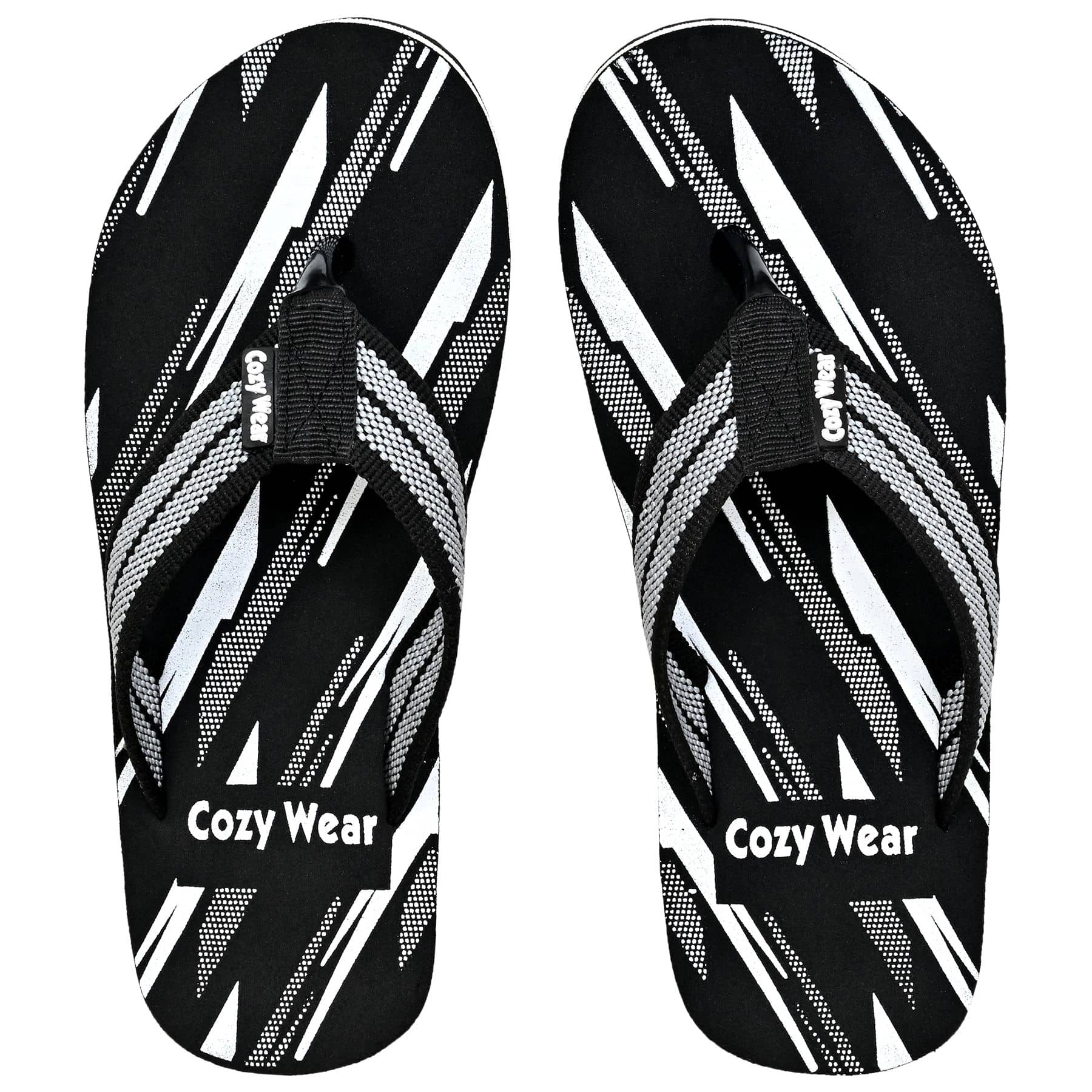 Cozy Wear - Black Men's Thong Flip Flop