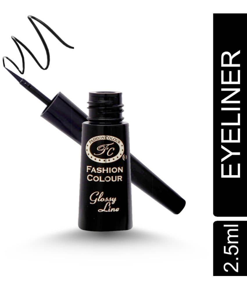 Fashion Colour - Jet Black Glossy Eye Liner Pencil ( Pack of 1 ) - Makeup - Eyes | Buy online on ZillyBuy