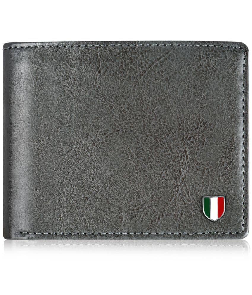 GIOVANNY - Gray Faux Leather Men's Regular Wallet ( Pack of 1 ) - Handbags | Buy online on ZillyBuy