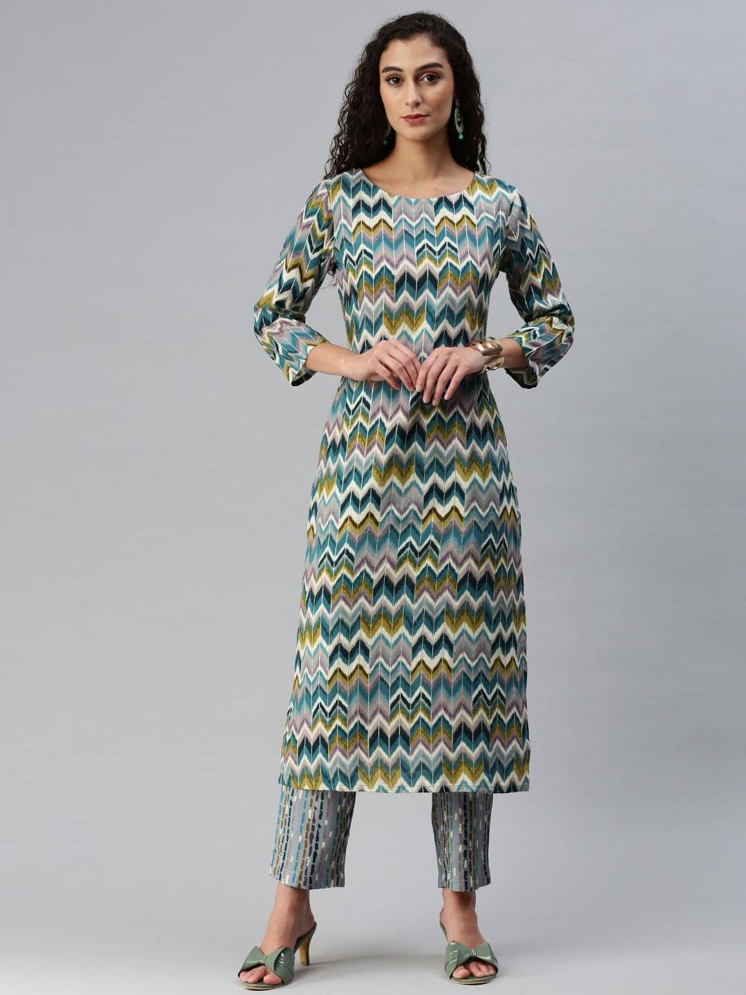     			Hritika - Blue Straight Viscose Women's Stitched Salwar Suit ( Pack of 1 )