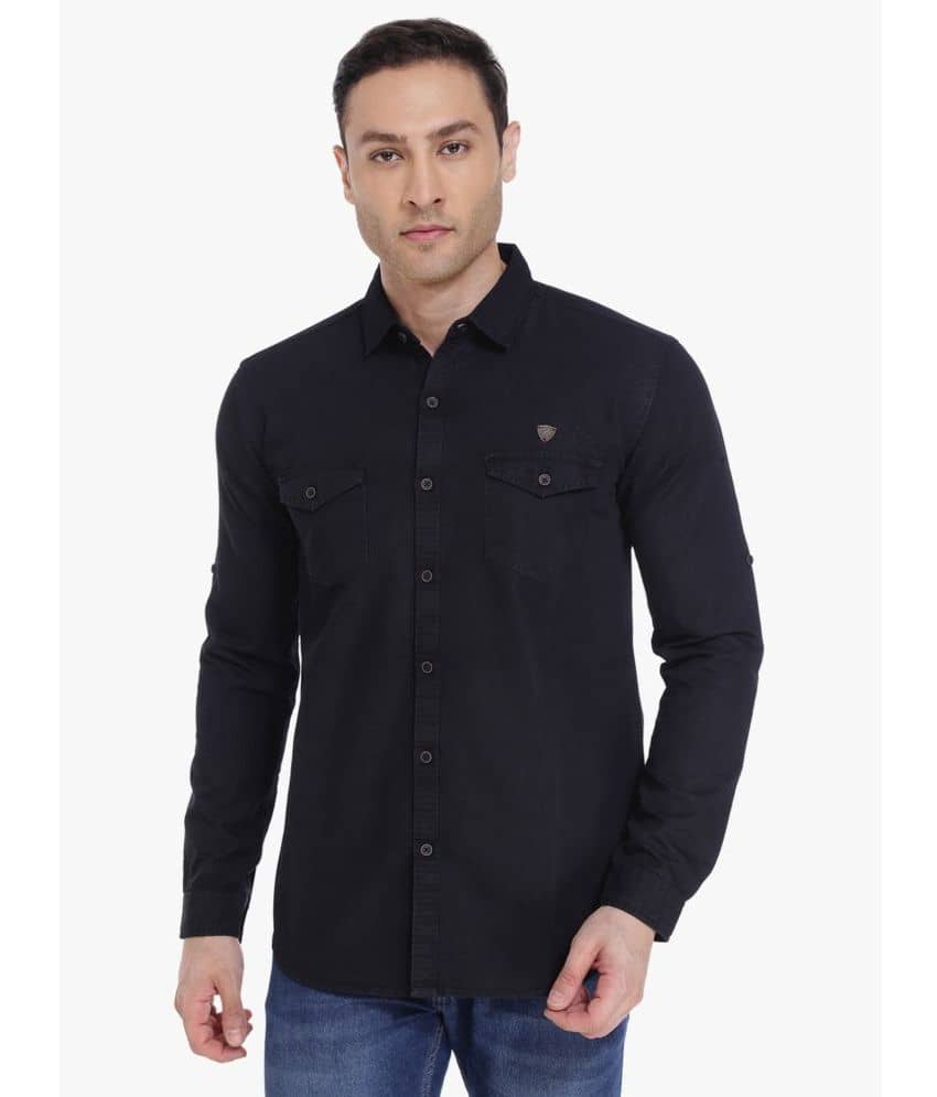 Kuons Avenue - Black Denim Slim Fit Men's Casual Shirt ( Pack of 1 )