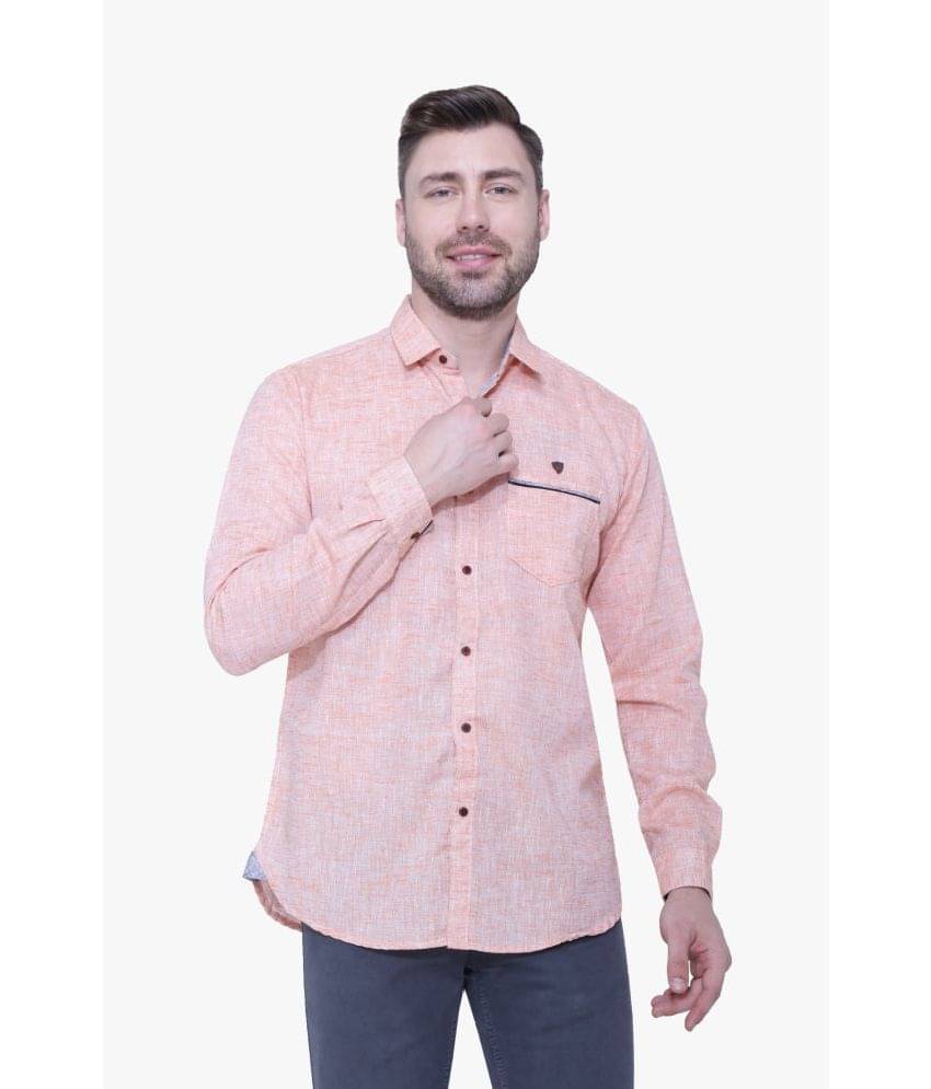     			Kuons Avenue - Pink Linen Slim Fit Men's Casual Shirt ( Pack of 1 )