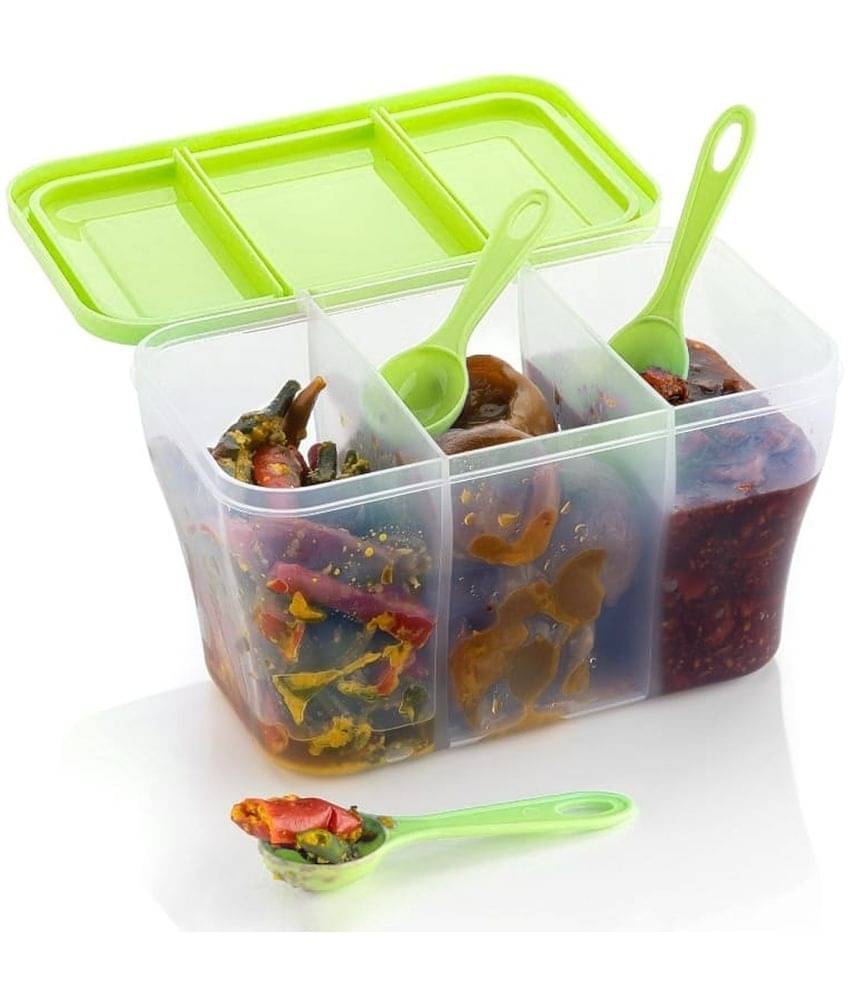     			OFFYX - Pickle Jar PET Green Pickle Container ( Set of 1 )