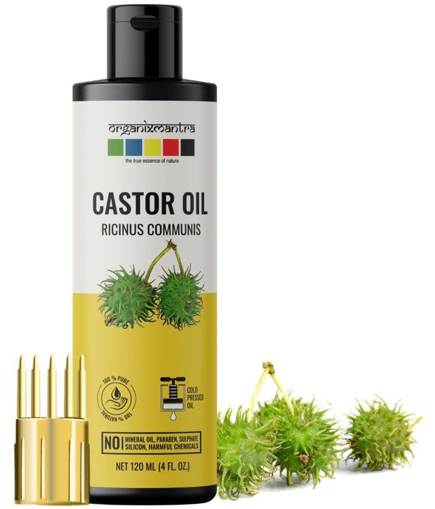 Organix Mantra Castor Oil, 100% Pure, Natural & Cold Pressed Organic Oil, 120ML Organix Mantra Castor Oil, 100% Pure, Natural & Cold Pressed Organic Oil, 120ML