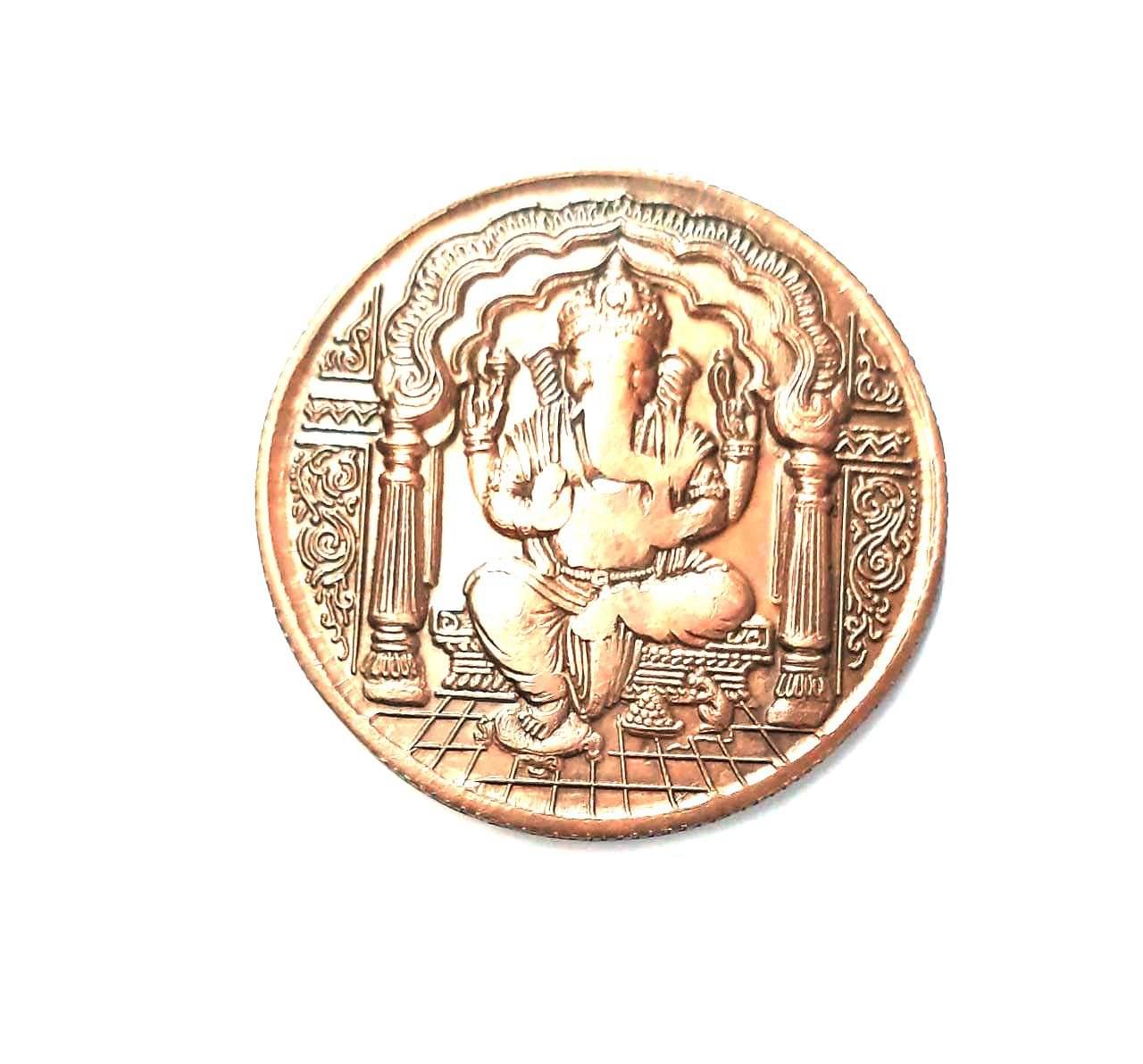 godhood - Ganesh Ji Copper Token Weight 50 Gram 1 Numismatic Coins godhood - Ganesh Ji Copper Token Weight 50 Gram 1 Numismatic Coins