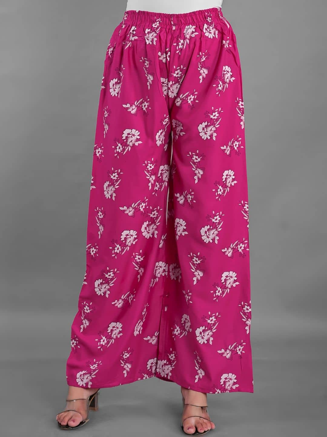 Apratim - Pink Rayon Straight Women's Palazzos ( Pack of 1 )