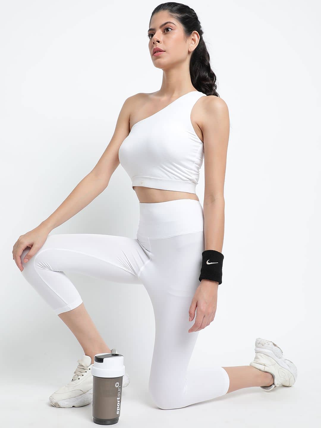 Wearjukebox Women Self Design Top With Capris Co-Ord Set ( Grey )