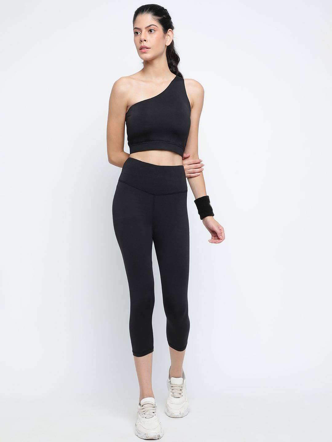     			Wearjukebox Women Self Design Top With Capris Co-Ord Set ( Black )