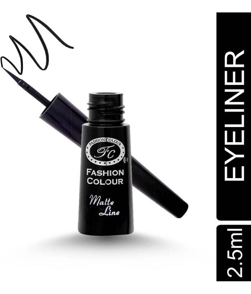 Fashion Colour - Jet Black Glossy Eye Liner Pencil ( Pack of 1 ) - Makeup - Eyes | Buy online on ZillyBuy